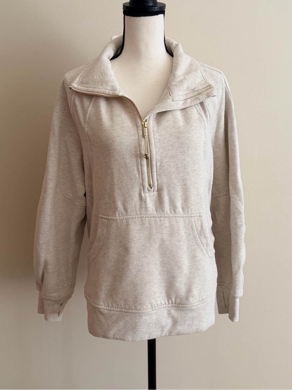 lululemon athletica Gray Half-Zip Pullover